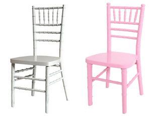 Children's Chiavari chairs - plastic