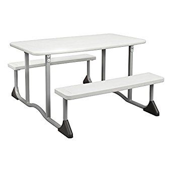 Children's plastic picnic bench