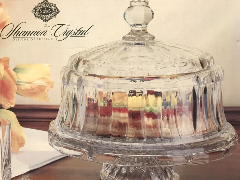 Crystal Serving Tray Great for cakes, pies, appetizers, and more ...