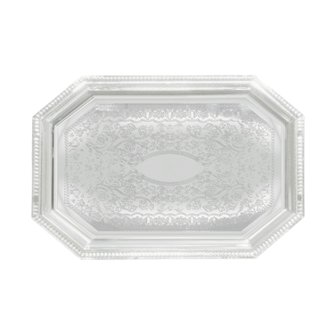 Silver serving tray